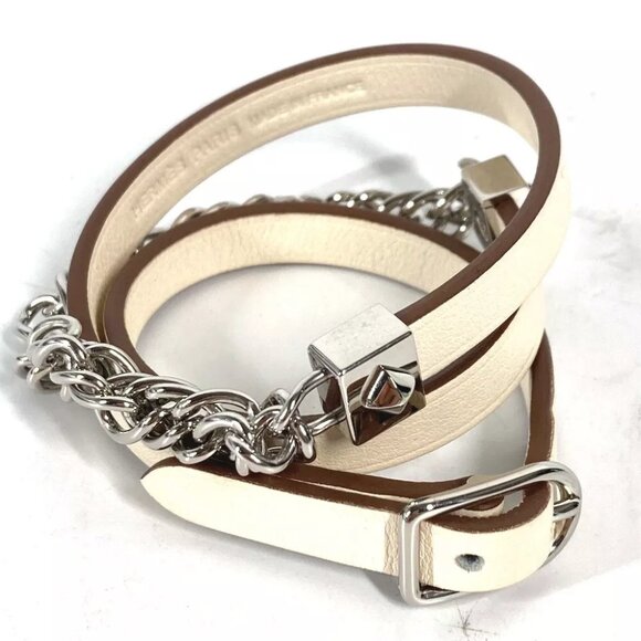 HERMES Accessories Gourmet Esketre Triple Tour triple Bracelet Unused